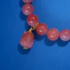 Pink Rutilated Quartz/South Red Agate Fox