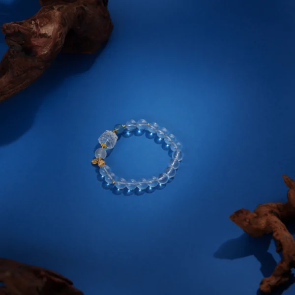 Rock Crystal/Lion-Head Charm