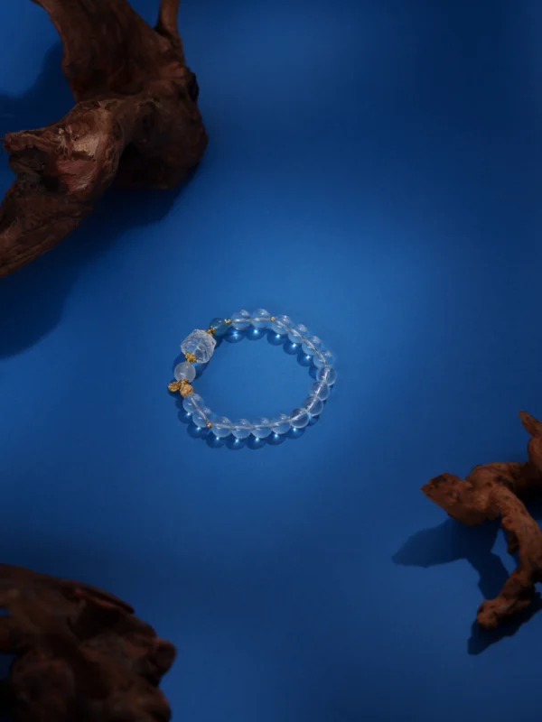 Rock Crystal/Lion-Head Charm