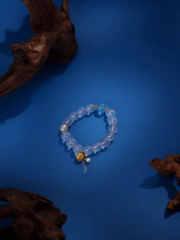 Sea Blue Chalcedony/Rose Quartz - Affection, Trust and Confidence