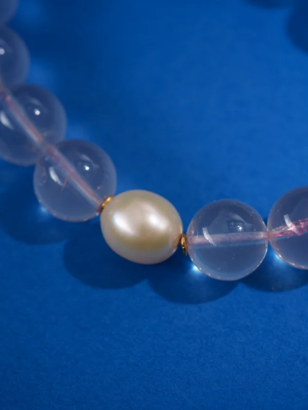 Sea Blue Chalcedony/Rose Quartz - Affection, Trust and Confidence