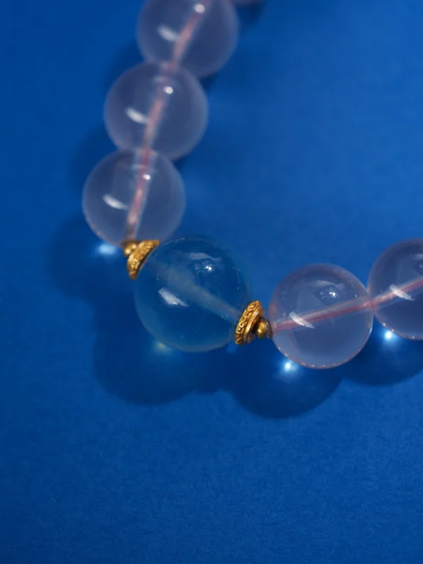 Sea Blue Chalcedony/Rose Quartz - Affection, Trust and Confidence