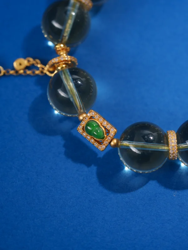 Where Citrine Meets Jade Gourd - Wealth and Peace