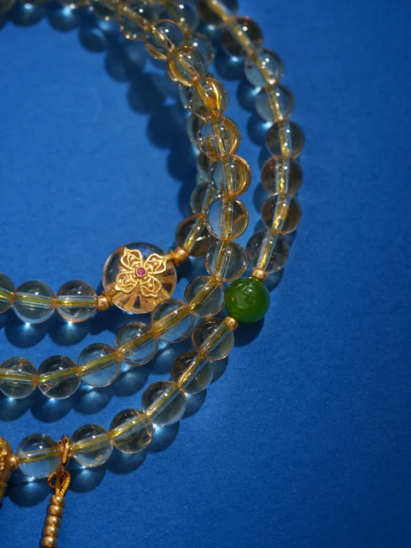 Dancing Golden Light - Citrine for Wealth, Jasper for Stablity