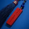 Sacred Mantra Cinnabar Plate - Stability and Focus