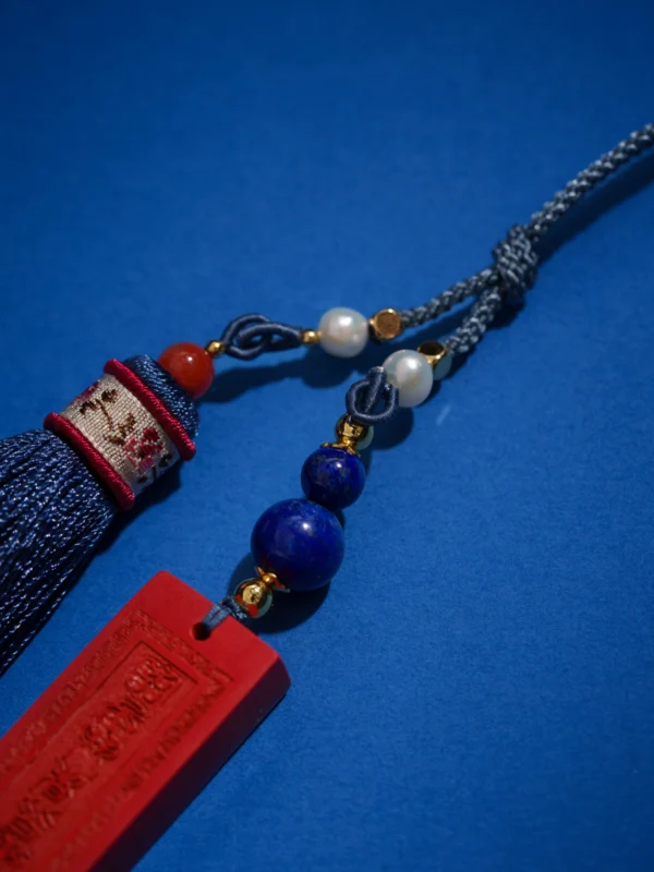 Sacred Mantra Cinnabar Plate - Stability and Focus