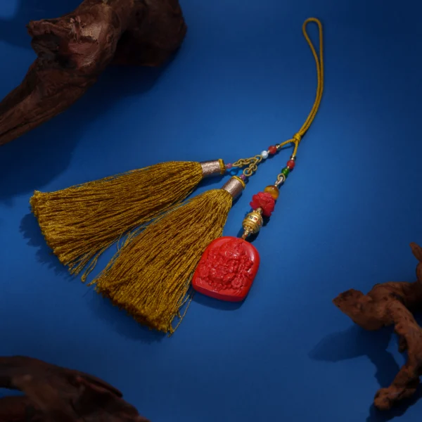 The Yellow Wealth God(Jambhala) – Portrait/Cinnabar