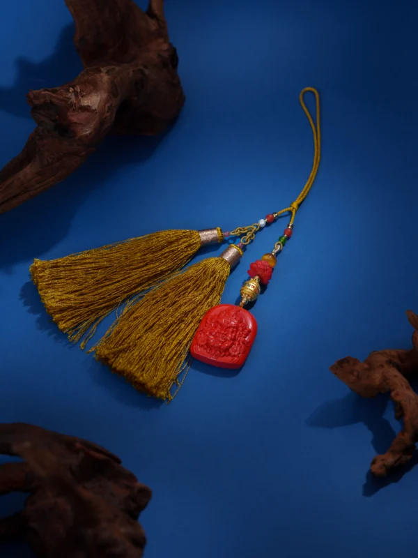 The Yellow Wealth God(Jambhala) – Portrait/Cinnabar