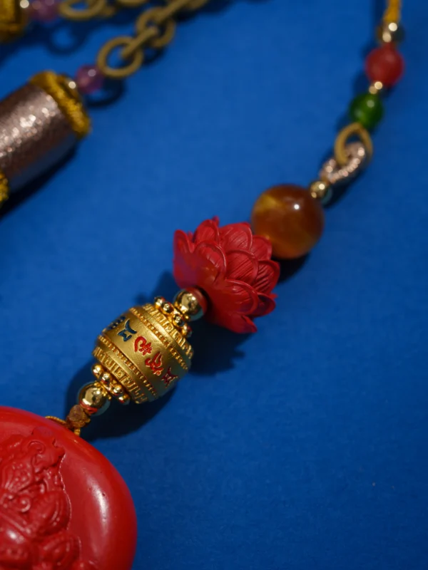 The Yellow Wealth God(Jambhala) – Portrait/Cinnabar