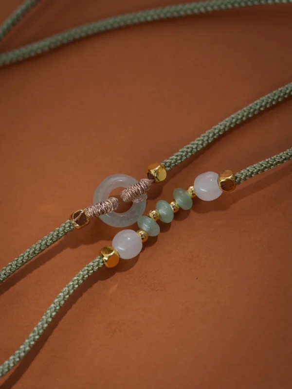 Qingmiao Xiang Incense Peace Lock Necklace