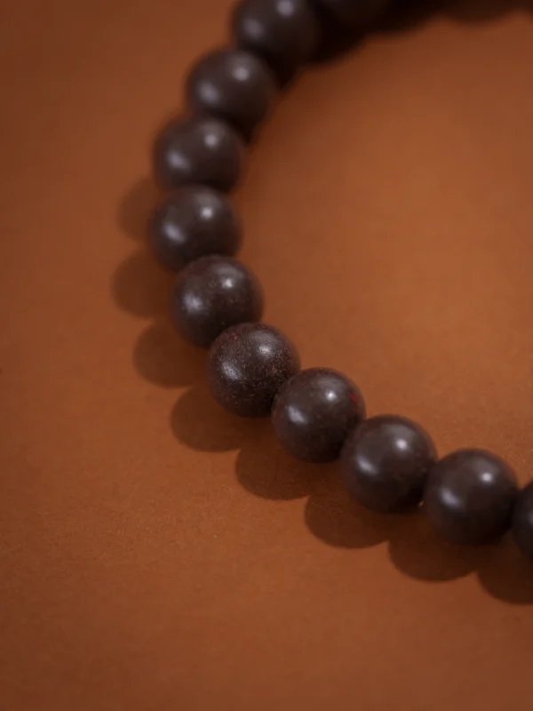 6.0 mm Qing Miao Xiang Incense Bracelet with Rock Crystal